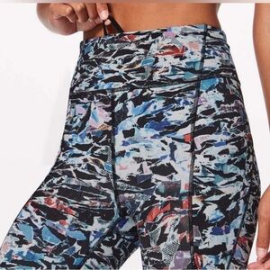 Lululemon Athletica Women’s High Rise Starlight Black Break Free Leggings Size 4